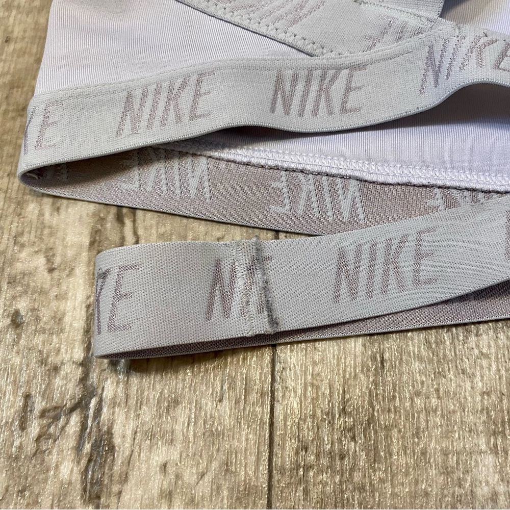 Nike Cream Tan Sports Bra Medium Impact Moisture-Wicking - Picture 7 of 7